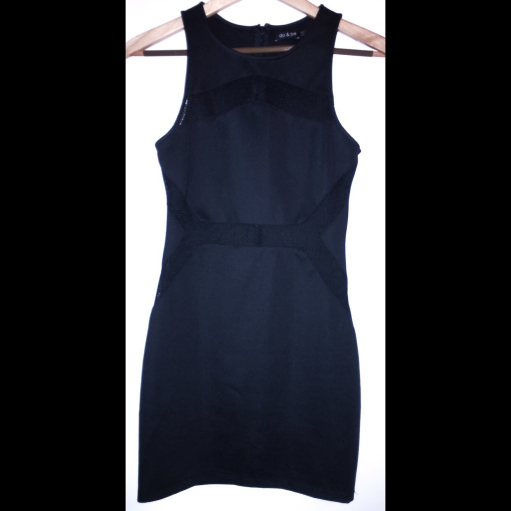 Do & Be Little Black Dress/LBD with Mesh Cut Outs